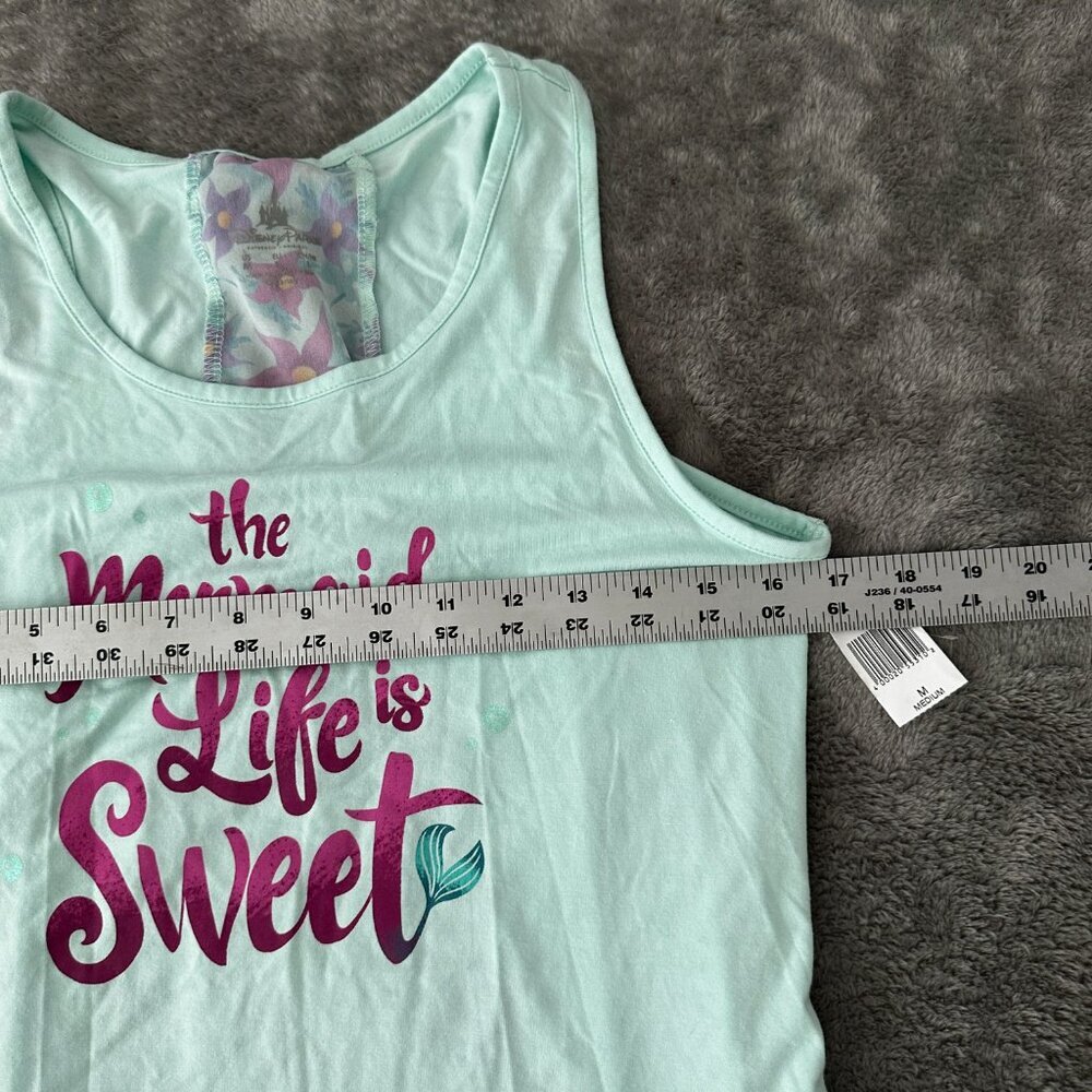 NWT Disney Parks The Little Mermaid Tank Top MEDIUM Mermaid Life Is Sweet - Picture 5 of 6